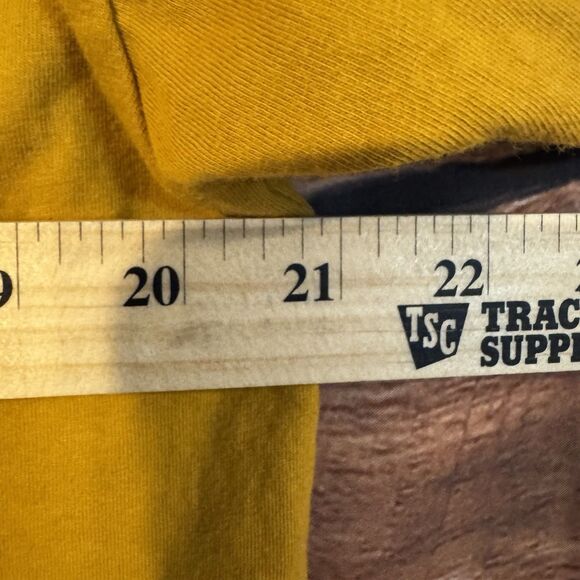 New Belgium Fat Tire Bottlecap XL T-Shirt Yellow Logo Bicycle Beer Caveman Music - Picture 7 of 7